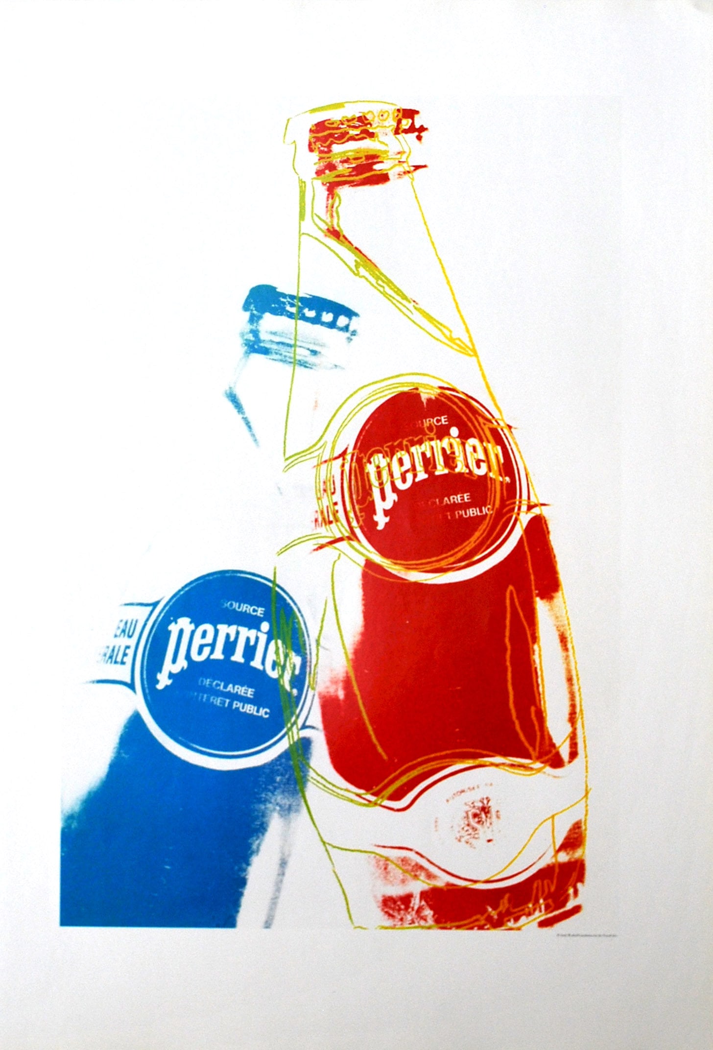 Andy Warhol Perrier 3 Pop Art Print 1999: Title: Andy Warhol Perrier 3 Pop Art Print 1999 Description: Artist: Andy Warhol Country: USA Title: Perrier 3 Printed: Offset on luster paper 1999 Marks: Not signed or numbered Paper Size: 19.50 x 13
