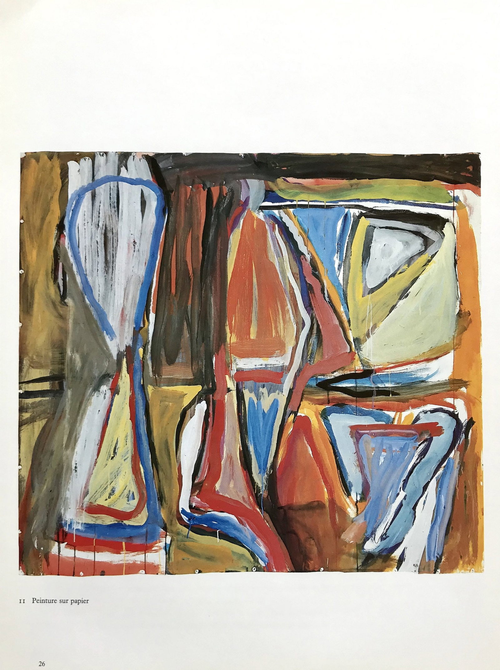 Bram Van Velde DM09240 Derriere le Miroir 1980: Title: Bram Van Velde DM09240 Derriere le Miroir 1980 Description: Artist: Bram Van Velde Country: Netherlands Title: Untitled - DM09240 Medium: Offset Marks: Not signed or numbered Paper: Vellum