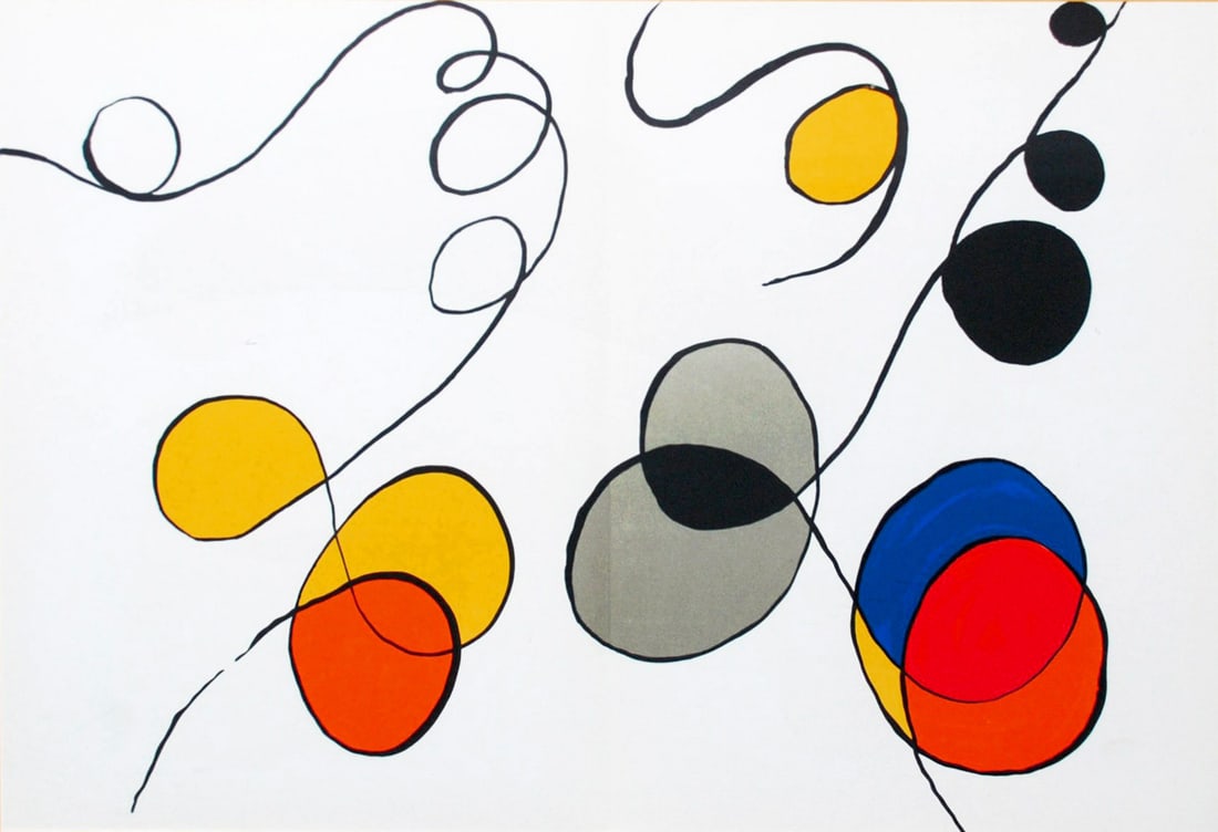 Calder Original Lithograph DM54173d Derriere le Miroir 1968: Title: Calder Original Lithograph DM54173d Derriere le Miroir 1968 Description: Artist: Alexander Calder Country: USA Title: Untitled - DM54173d Medium: Original Lithograph Marks: Not signed, not