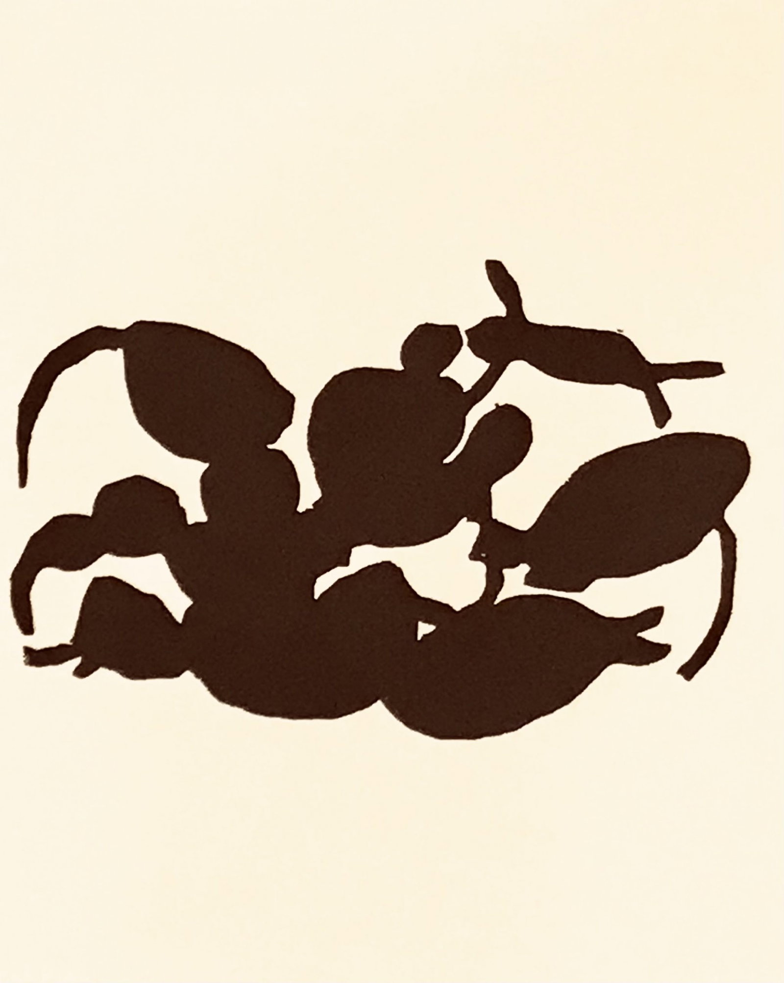 Jean Arp Woodcut untitled B9 Published 1982 - 2