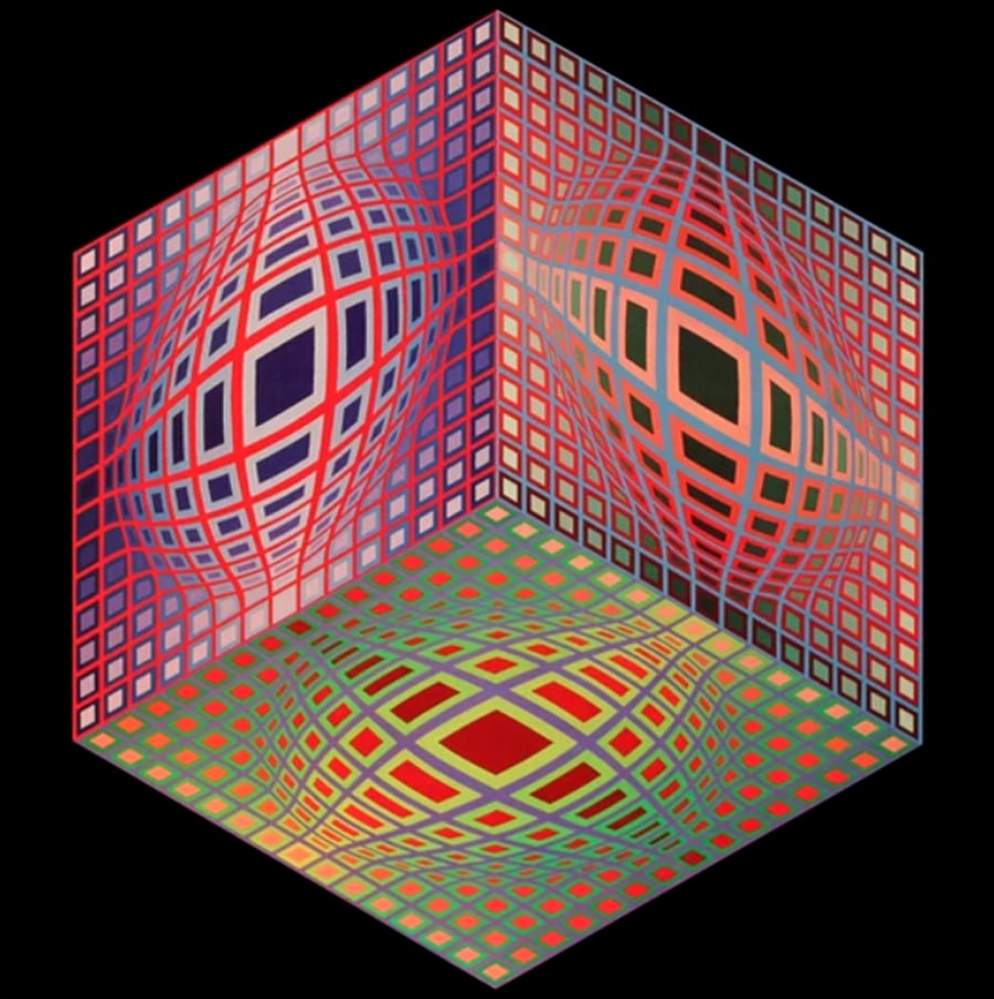 Victor Vasarely Progression 1-7 Optic Art (1 of 1)