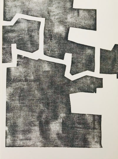 Chillida Lithograph DM06174 Derriere le Miroir 1968: Title: Chillida Lithograph DM06174 Derriere le Miroir 1968 Description: Artist: Eduardo Chillida Country: Spain Title: Untitled - DM06174 Medium: Lithograph Marks: Not signed, not numbered Size: Wove 