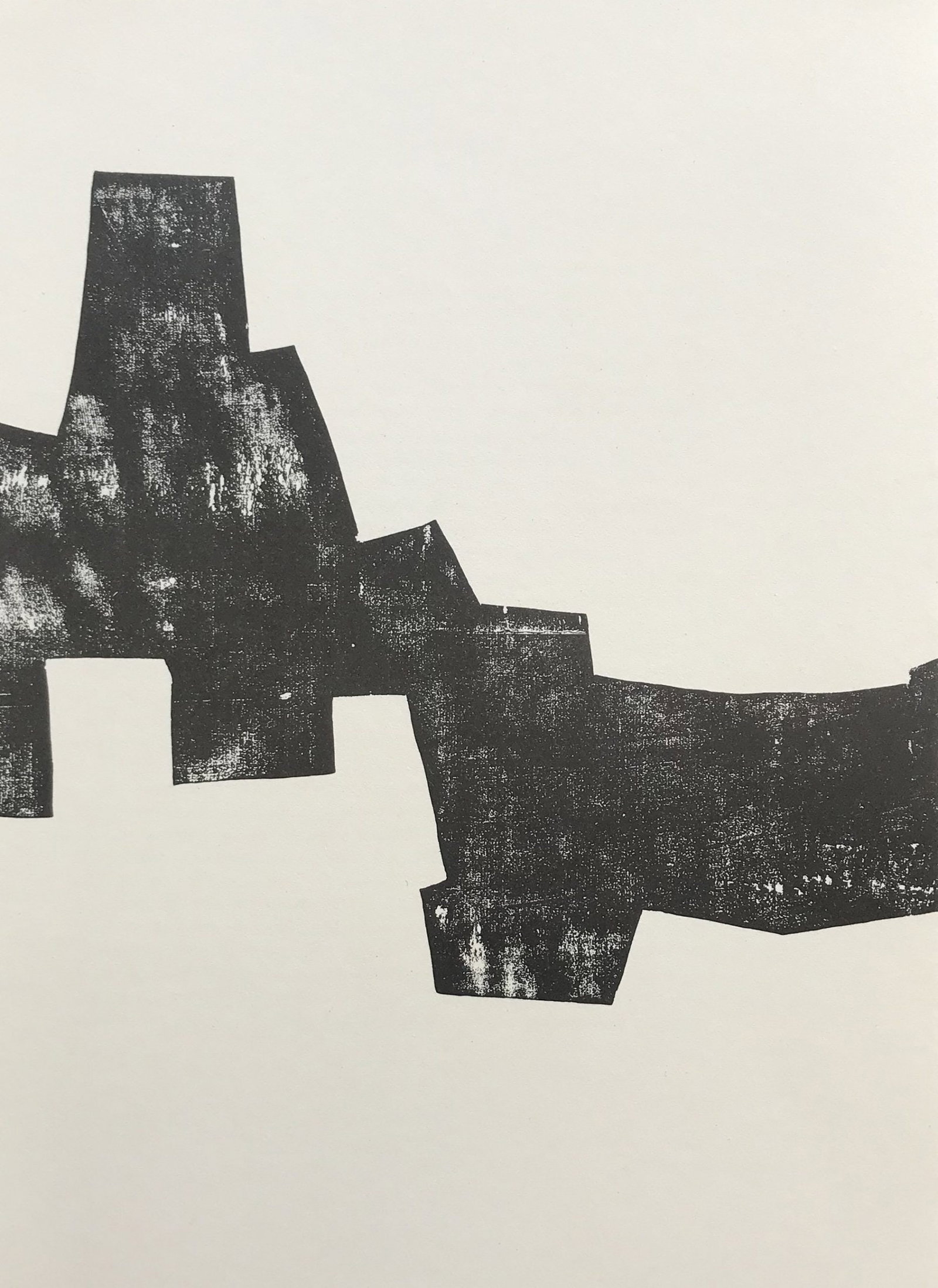 Chillida Lithograph DM03b174L Derriere le Miroir 1968: Title: Chillida Lithograph DM03b174L Derriere le Miroir 1968 Description: Artist: Eduardo Chillida Country: Spain Title: Untitled DM03b174L Medium: Lithograph Marks: Not signed, not numbered Size: Wov