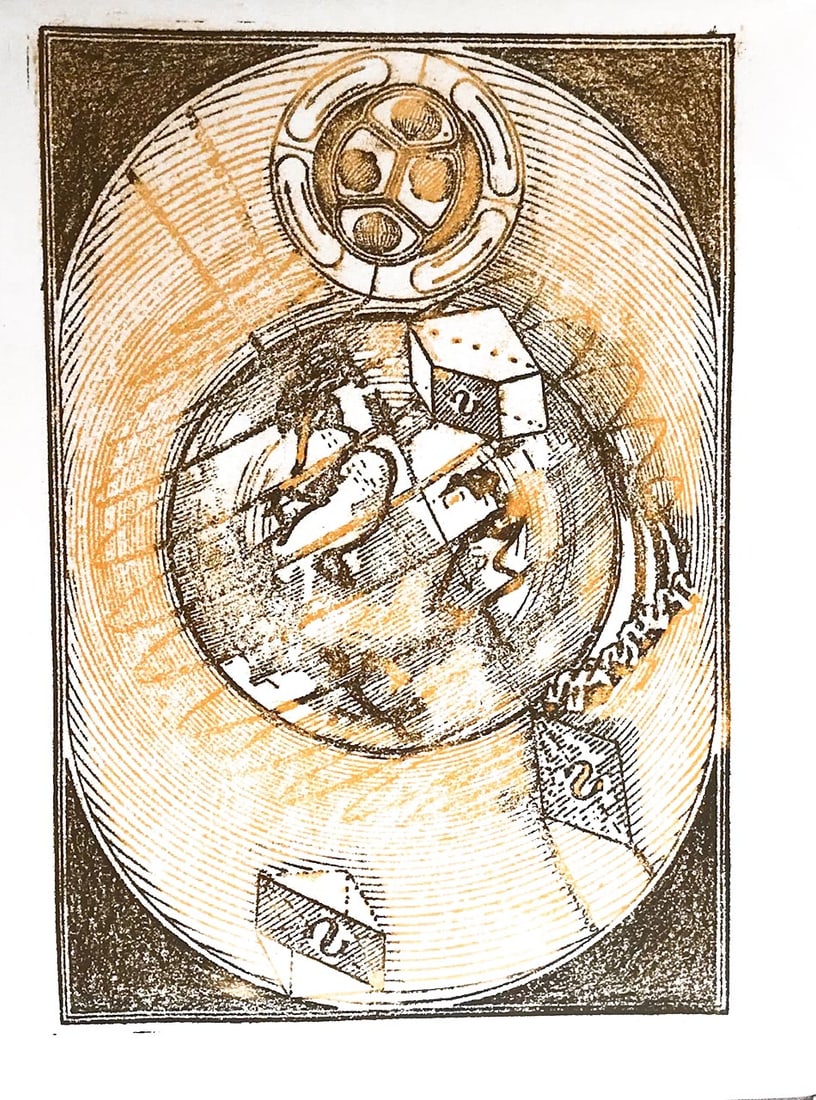 Max Ernst Original Lithograph 1970 Frontispiece: Title: Max Ernst Original Lithograph 1970 Frontispiece Description: Artist: Max Ernst Country: Germany / France Title: Frontispiece Medium: Original Lithograph Marks: Not signed, not numbered Paper: 1