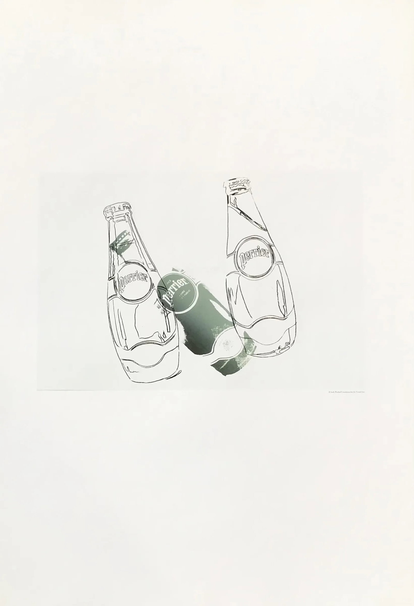 Andy Warhol Perrier 15 Pop art print 1999: Title: Andy Warhol Perrier 15 Pop art print 1999 Description: Artist: Andy Warhol Country: USA Title: Untitled - Perrier 15 Printed: Offset on luster paper 1999 Marks: Not signed nor numbered Paper Si