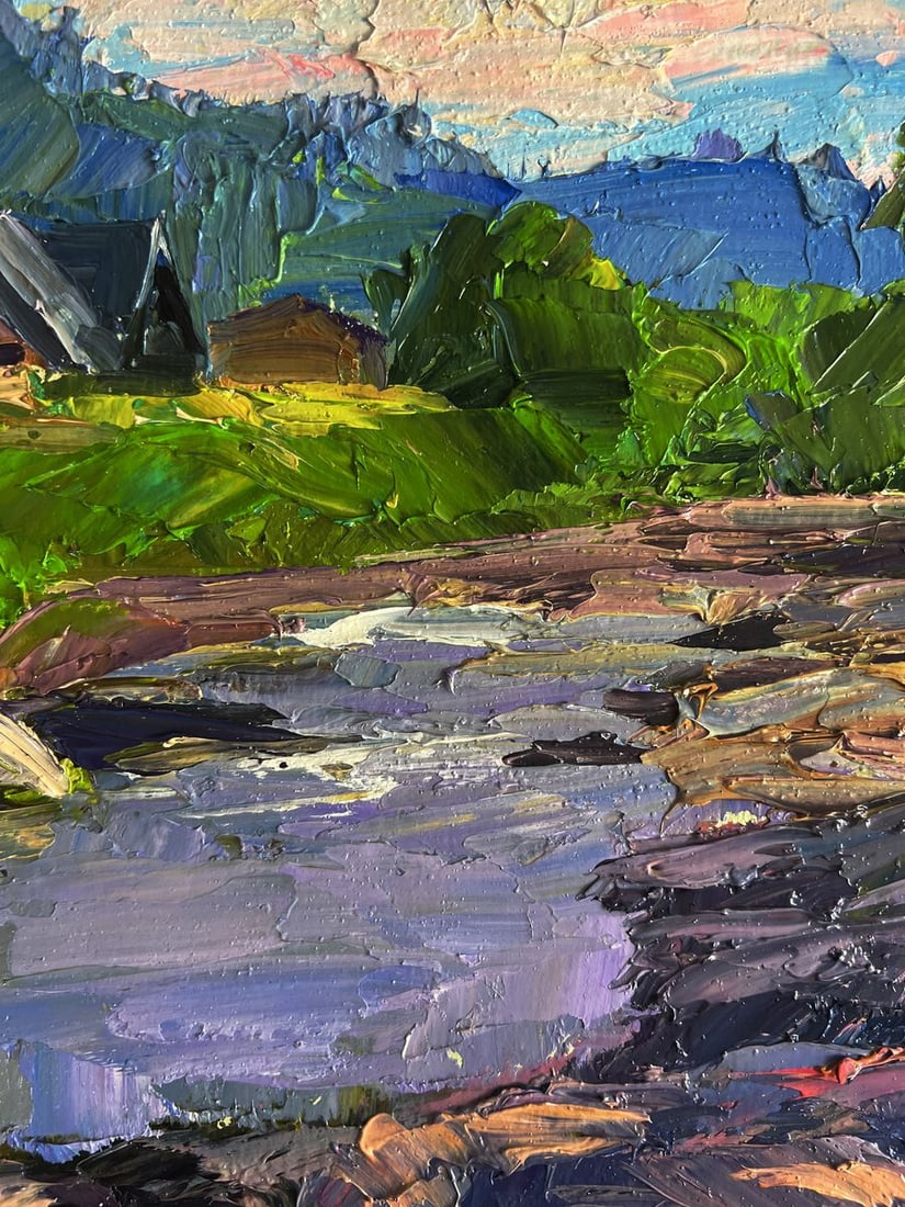 Oil painting Near a mountain stream Boris Serdyuk - 7