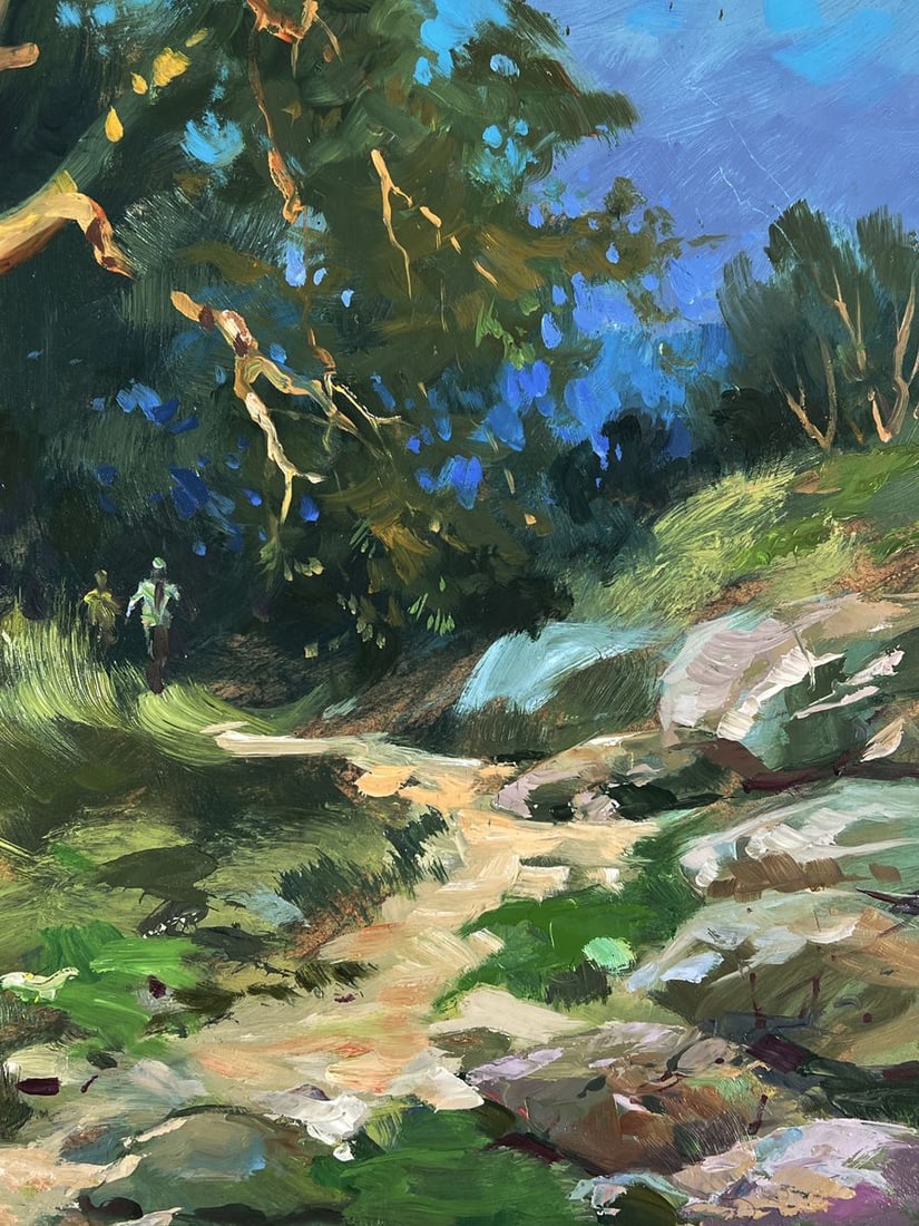 Oil painting Daytime road into the forest Yuriy Suprunchuk - 10