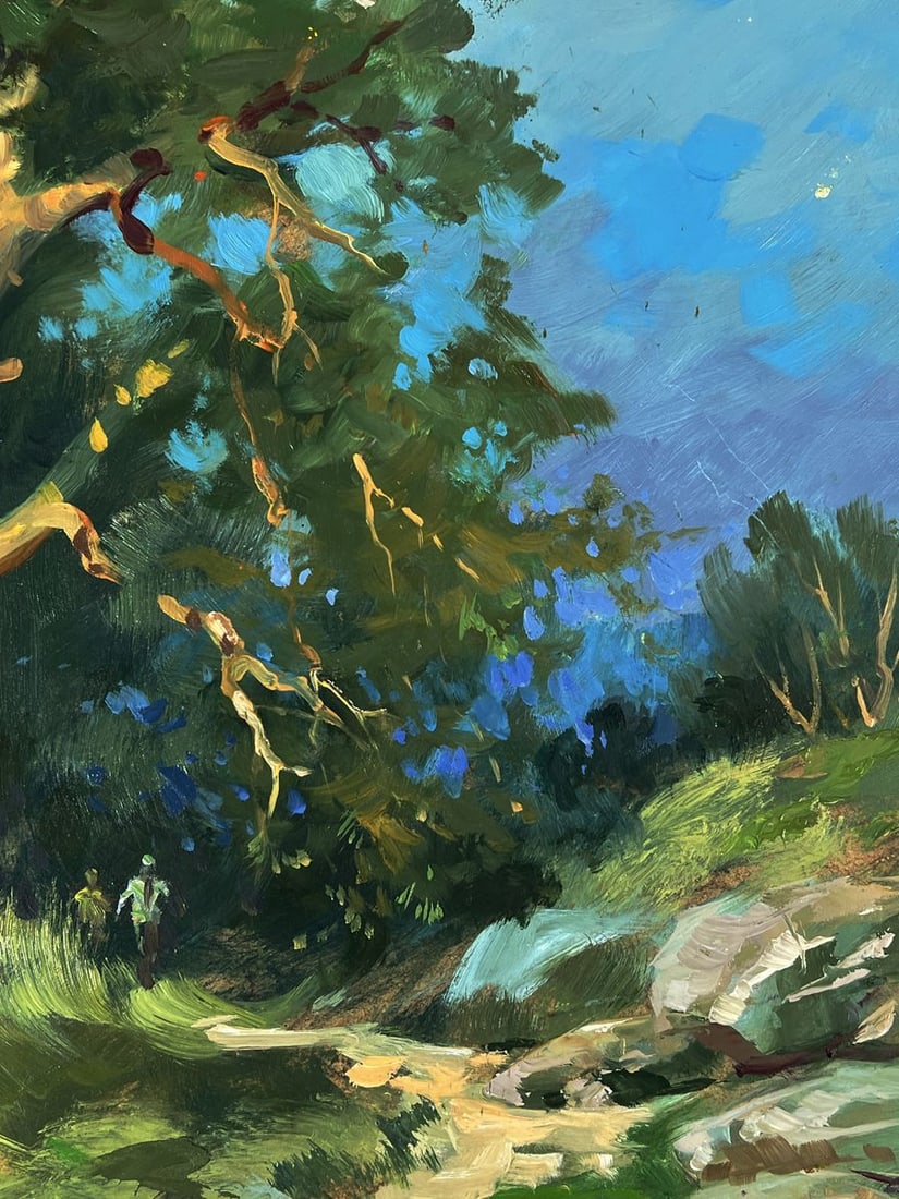 Oil painting Daytime road into the forest Yuriy Suprunchuk - 7