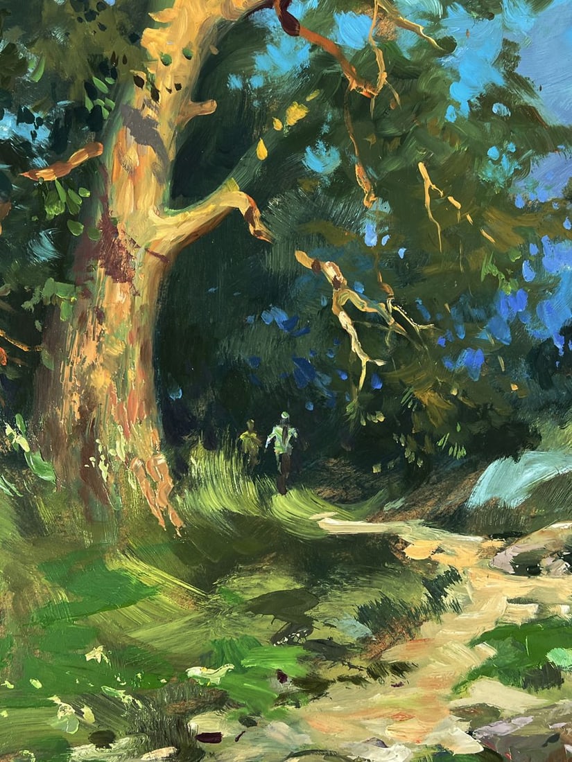 Oil painting Daytime road into the forest Yuriy Suprunchuk - 8