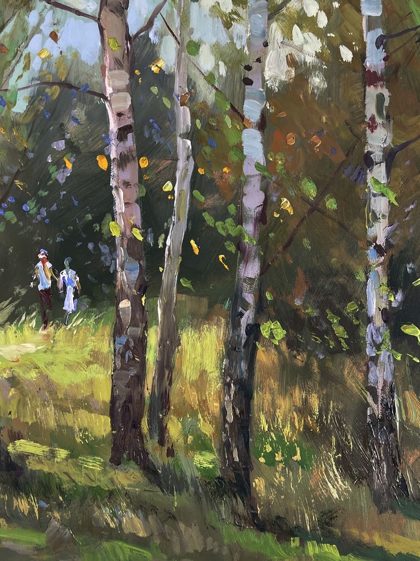 Oil painting A walk among the birches Yuriy Suprunchuk - 10