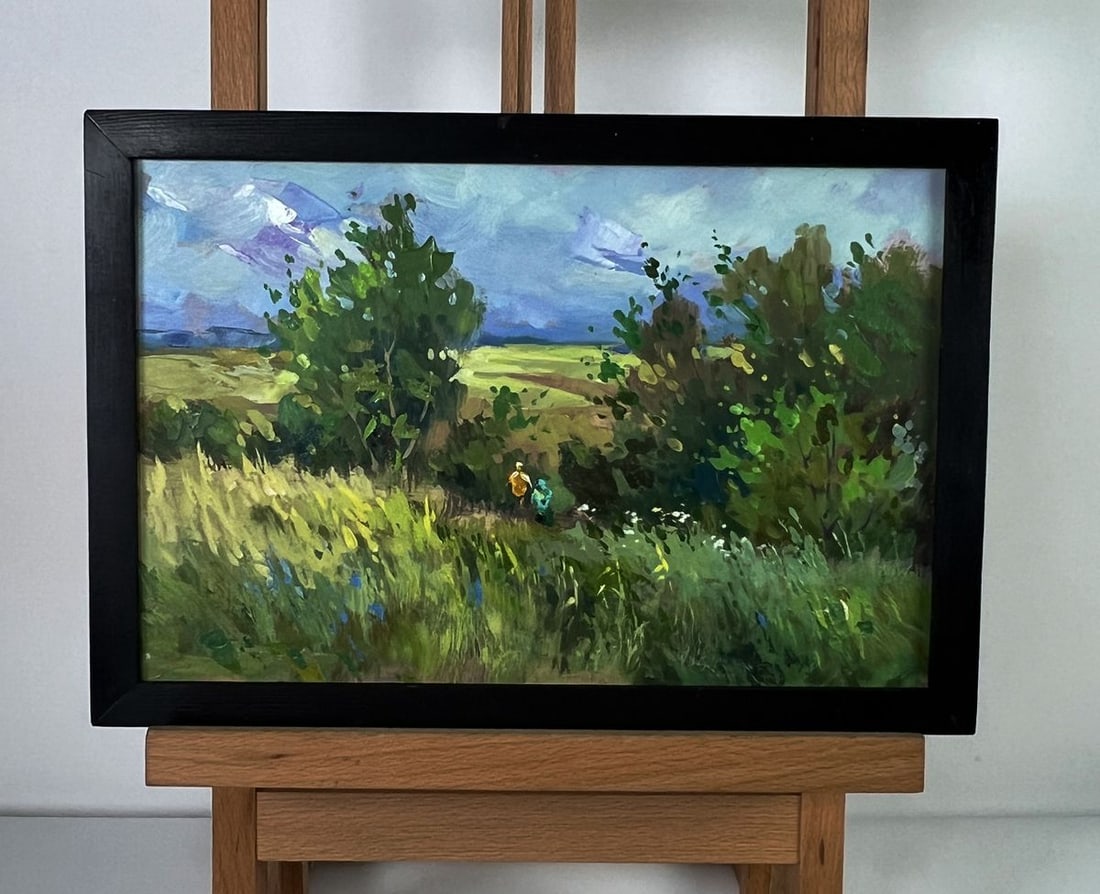 Oil painting A walk through cloudy nature Yuriy Suprunchuk: Title: Oil painting A walk through cloudy nature Yuriy Suprunchuk Description: AAA6124*** ABOUT THIS PAINTING **** TITLE: "A walk through cloudy nature"* ARTISTS: Yuriy Suprunchuk* SIZE: 20x30 cm/7.87