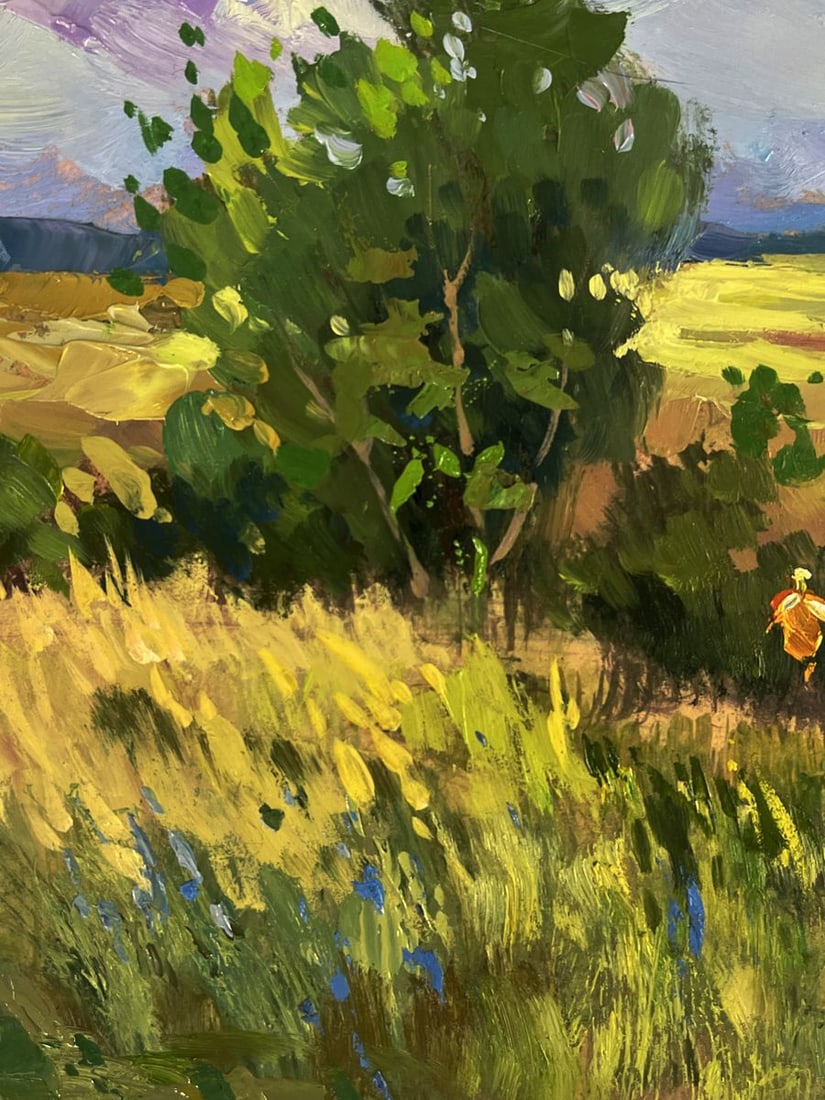 Oil painting A walk through cloudy nature Yuriy Suprunchuk - 5