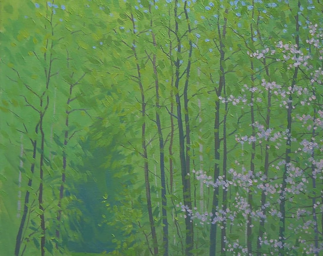 Oil painting April nature Valery Savenets - 4
