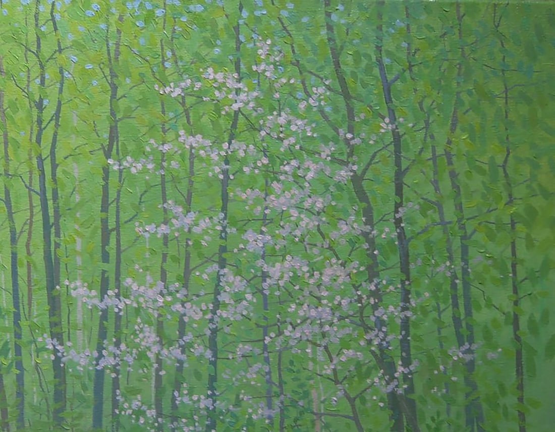 Oil painting April nature Valery Savenets - 5