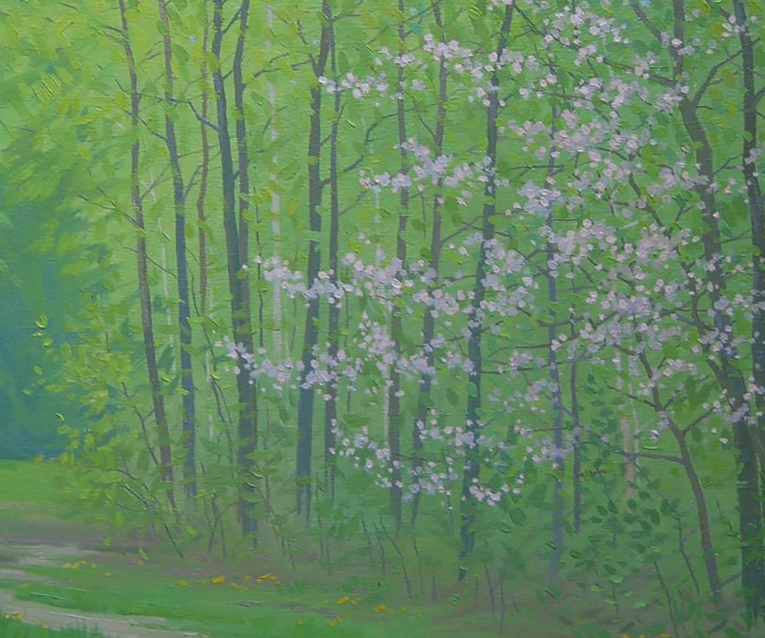 Oil painting April nature Valery Savenets - 6