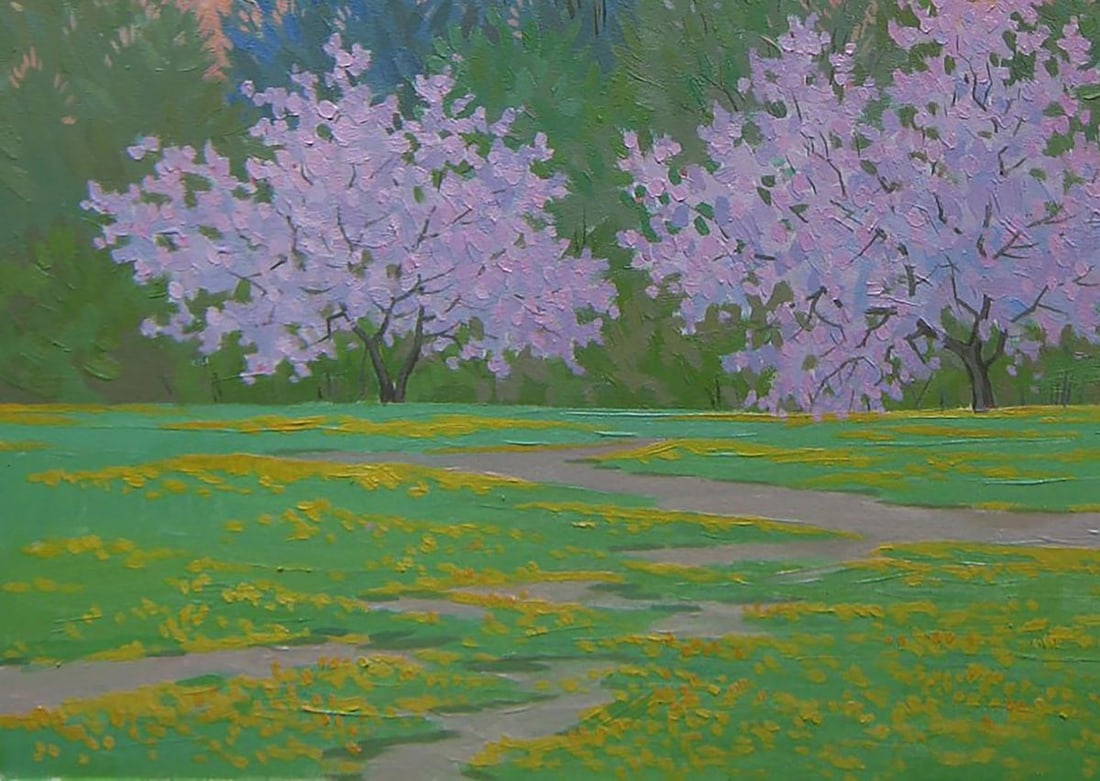 Oil painting Nature of spring Valery Savenets - 3