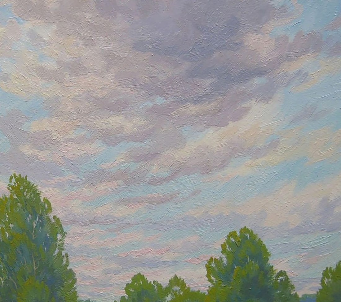 Oil painting Summer nature Valery Savenets - 5