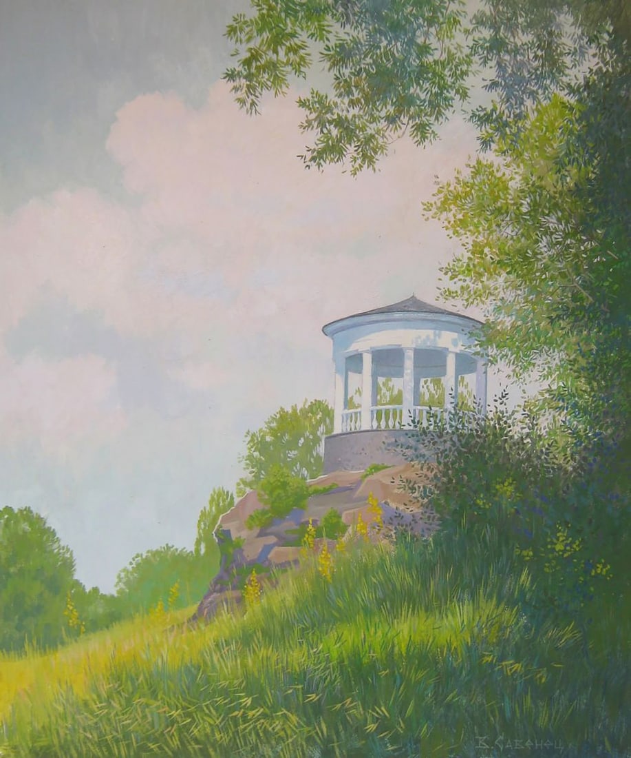 Acrylic painting Summer morning in the park Valery Savenets: Title: Acrylic painting Summer morning in the park Valery Savenets Description: Sav 349*** ABOUT THIS PAINTING **** TITLE: "Summer morning in the park"* ARTISTS: Valery Savenets* SIZE: 60x50