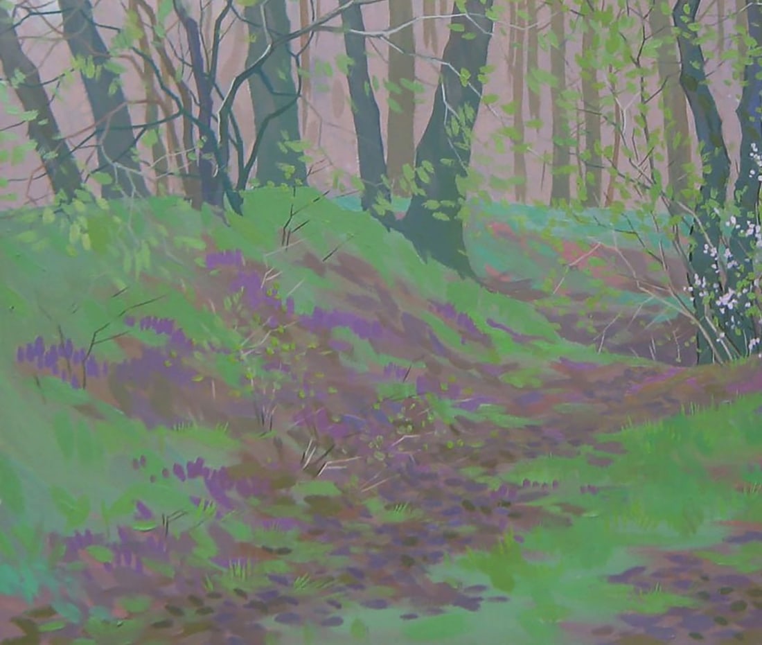 Oil painting Spring green forest Valery Savenets - 3