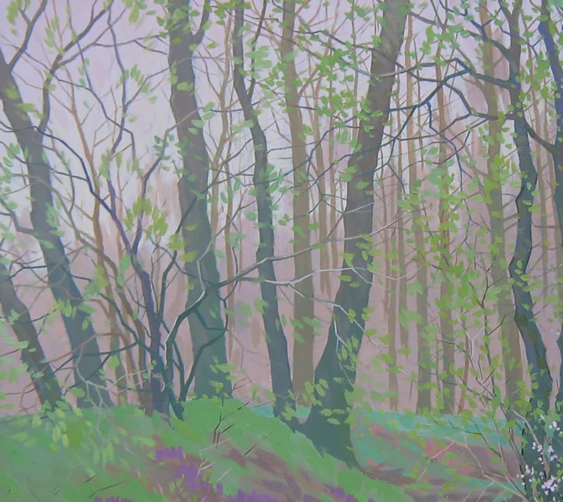 Oil painting Spring green forest Valery Savenets - 4