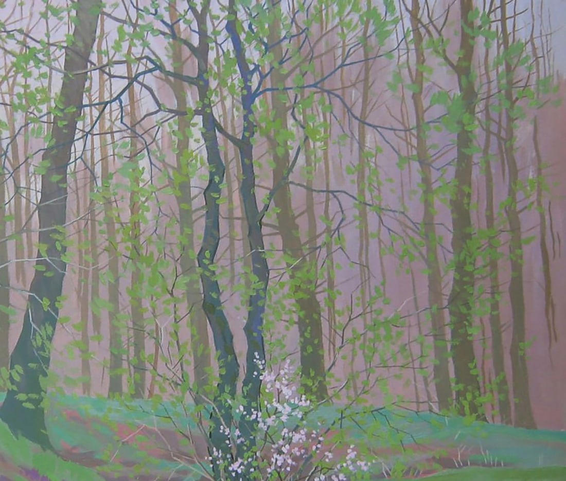 Oil painting Spring green forest Valery Savenets - 5