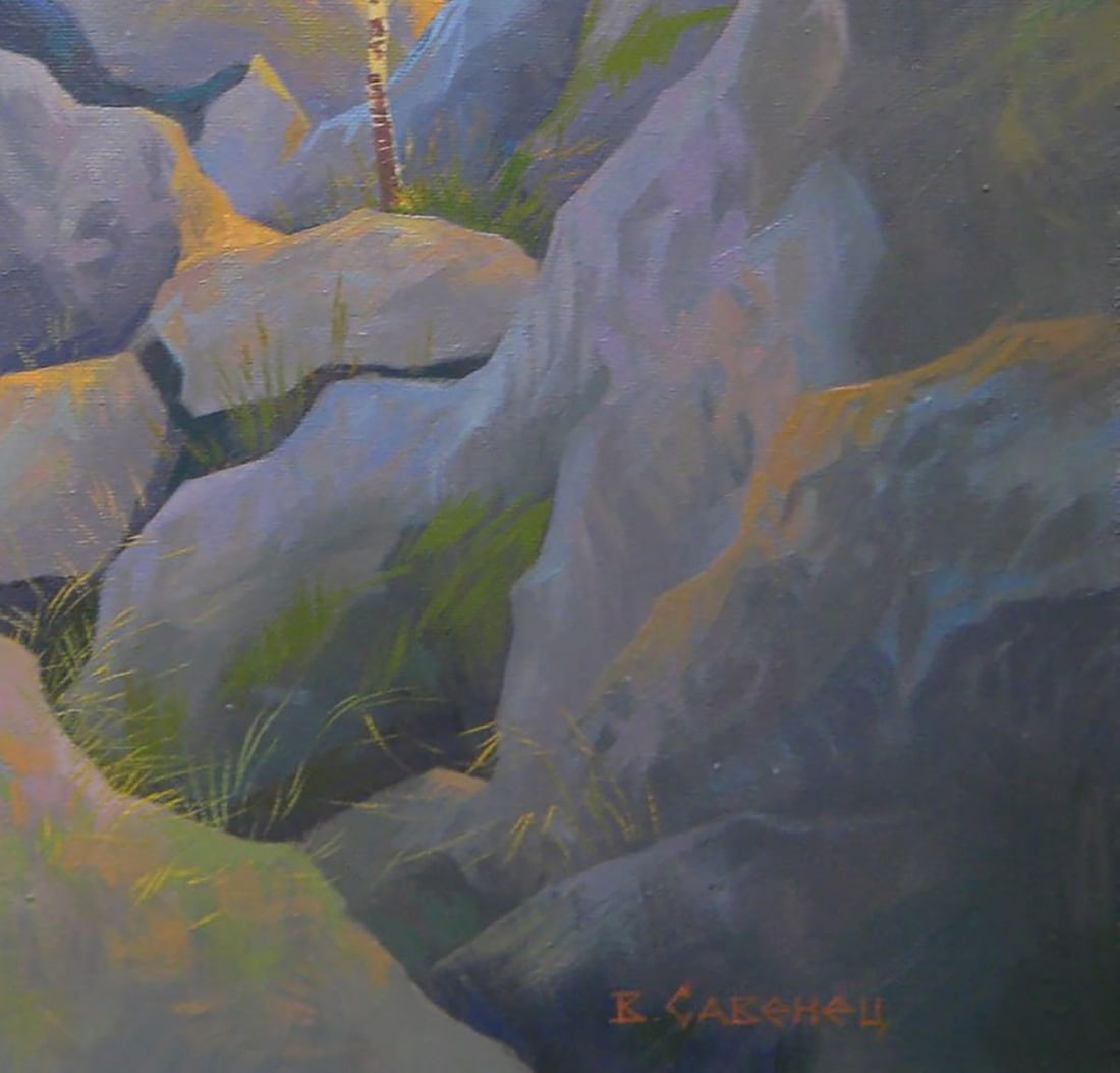 Oil painting Among the stones Valery Savenets - 2