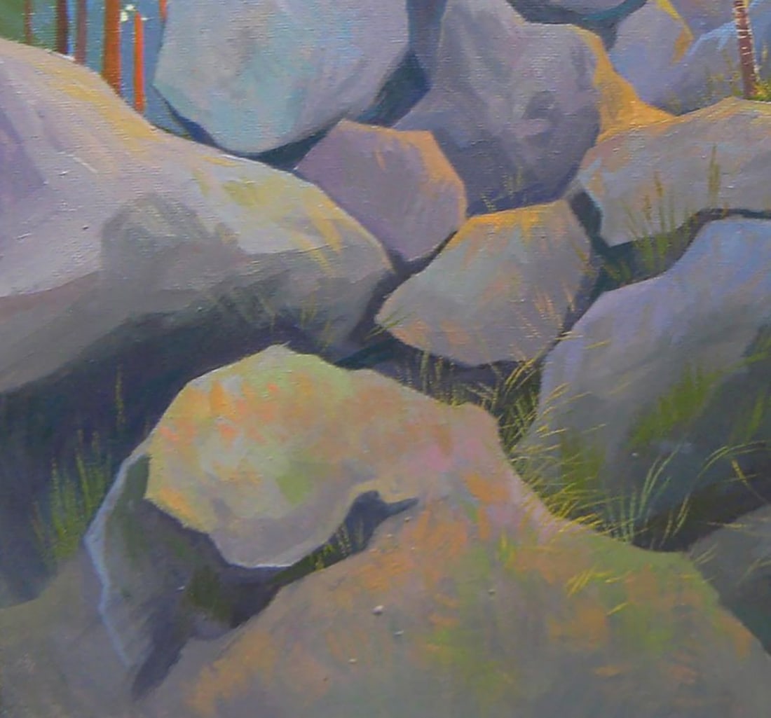 Oil painting Among the stones Valery Savenets - 3