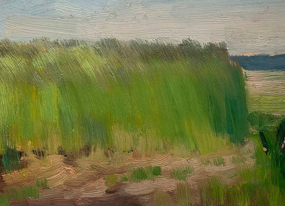 Oil painting Walking by the river Ivan Tsyupka - 3