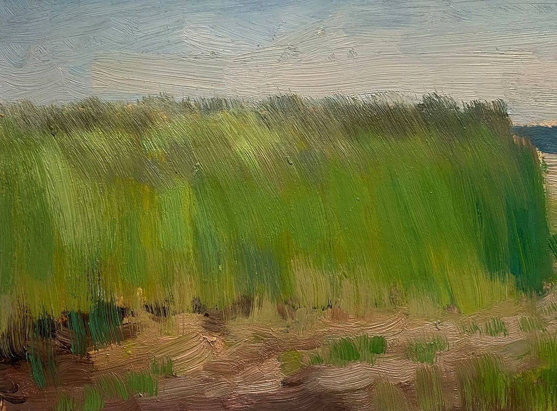 Oil painting Walking by the river Ivan Tsyupka - 4