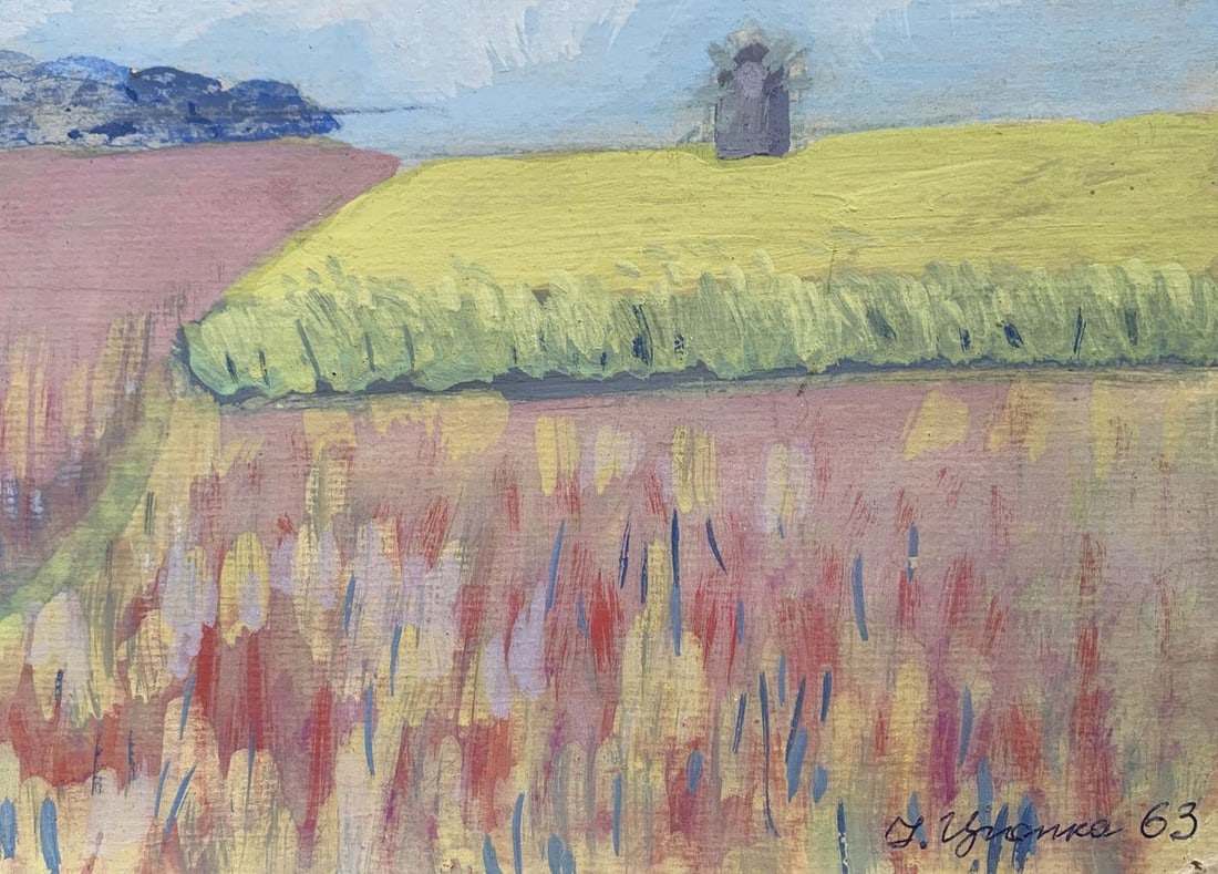 Pastel painting Sky over the field Ivan Tsyupka - 2