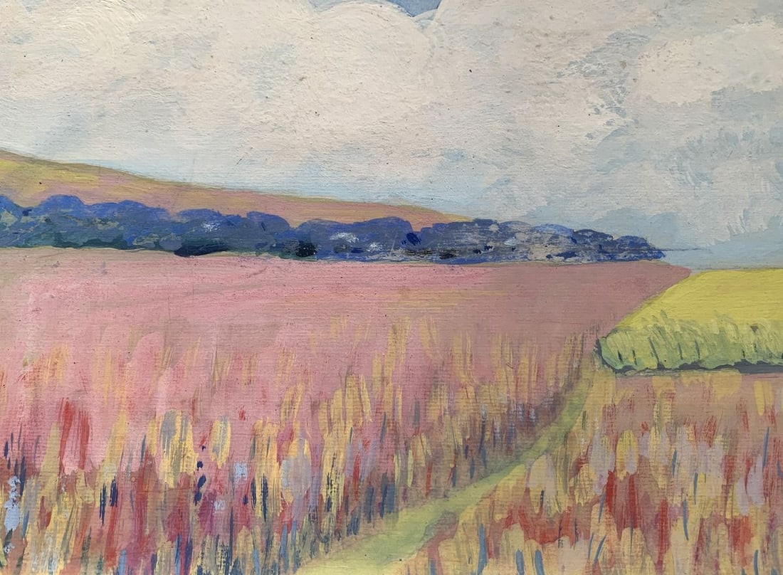 Pastel painting Sky over the field Ivan Tsyupka - 5