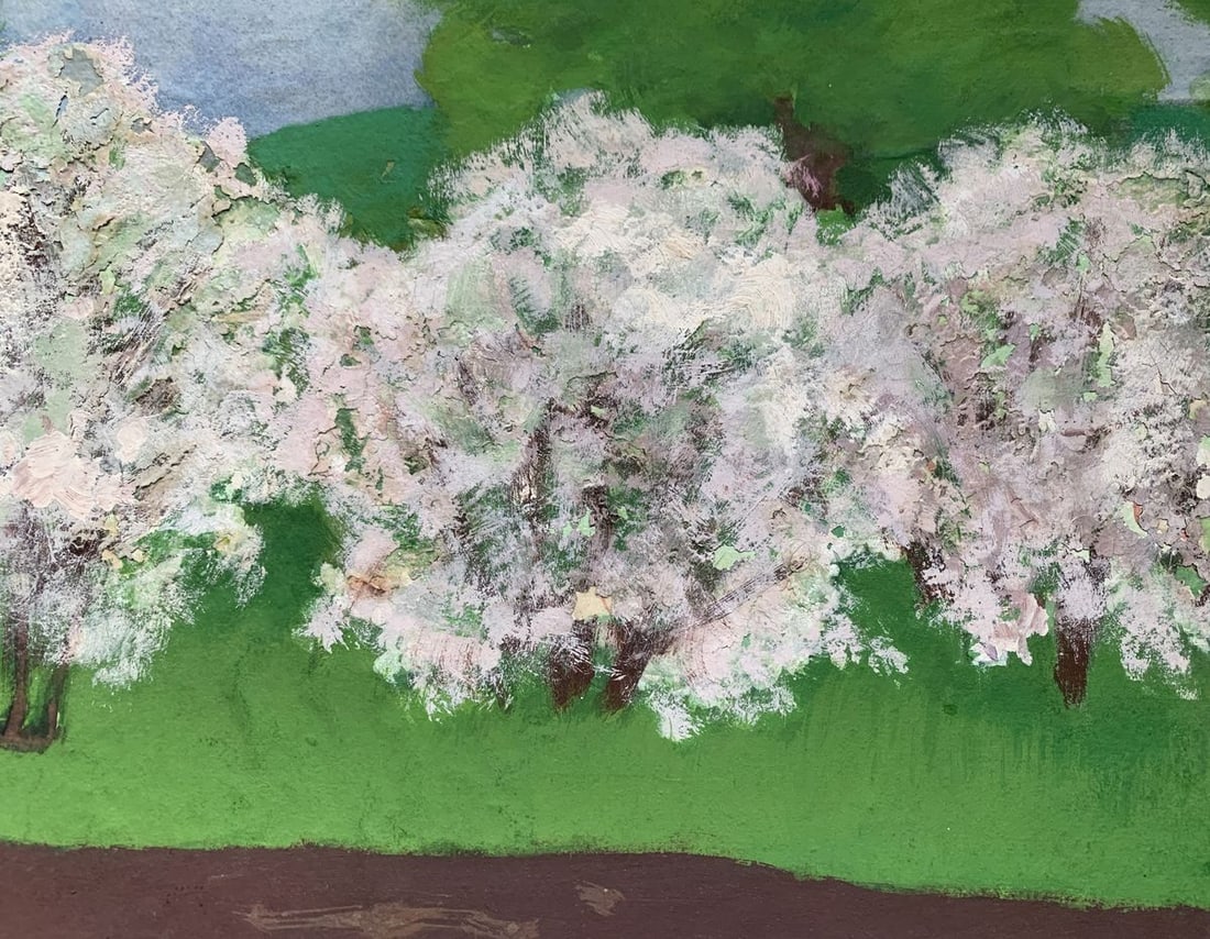 Oil painting Flowers in the thicket of the forest Ivan Tsyupka - 3
