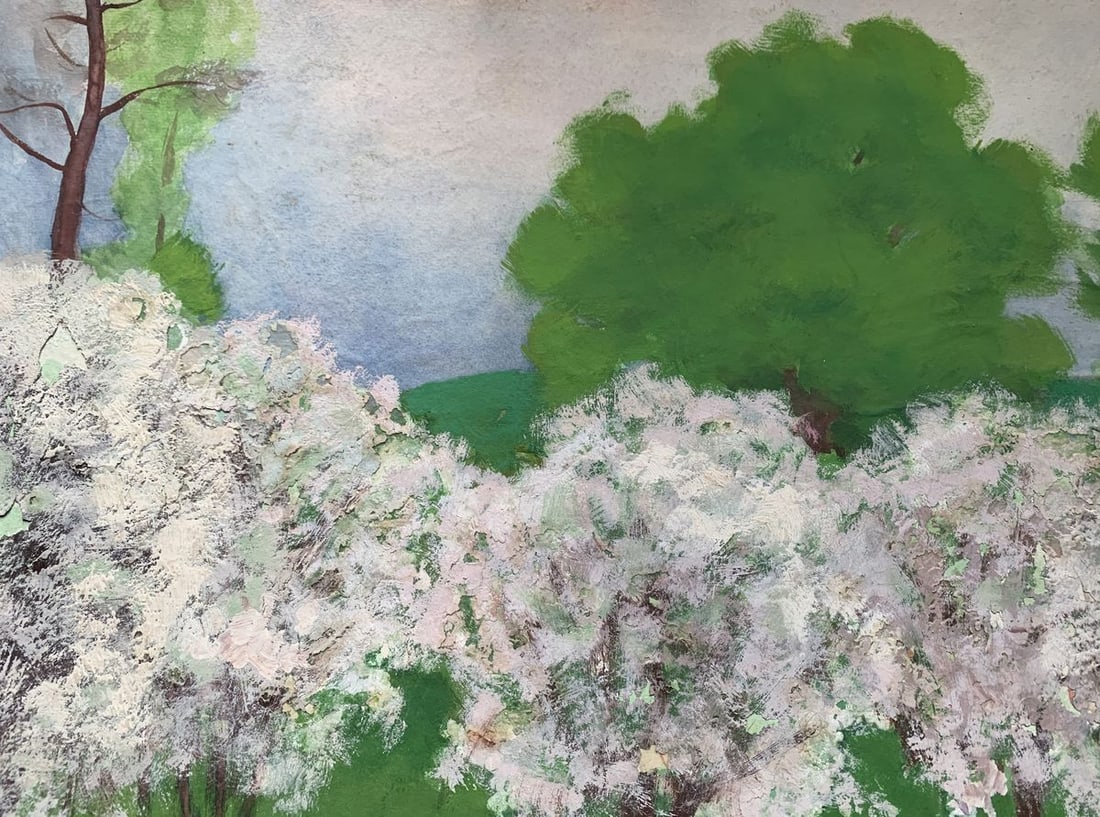 Oil painting Flowers in the thicket of the forest Ivan Tsyupka - 4