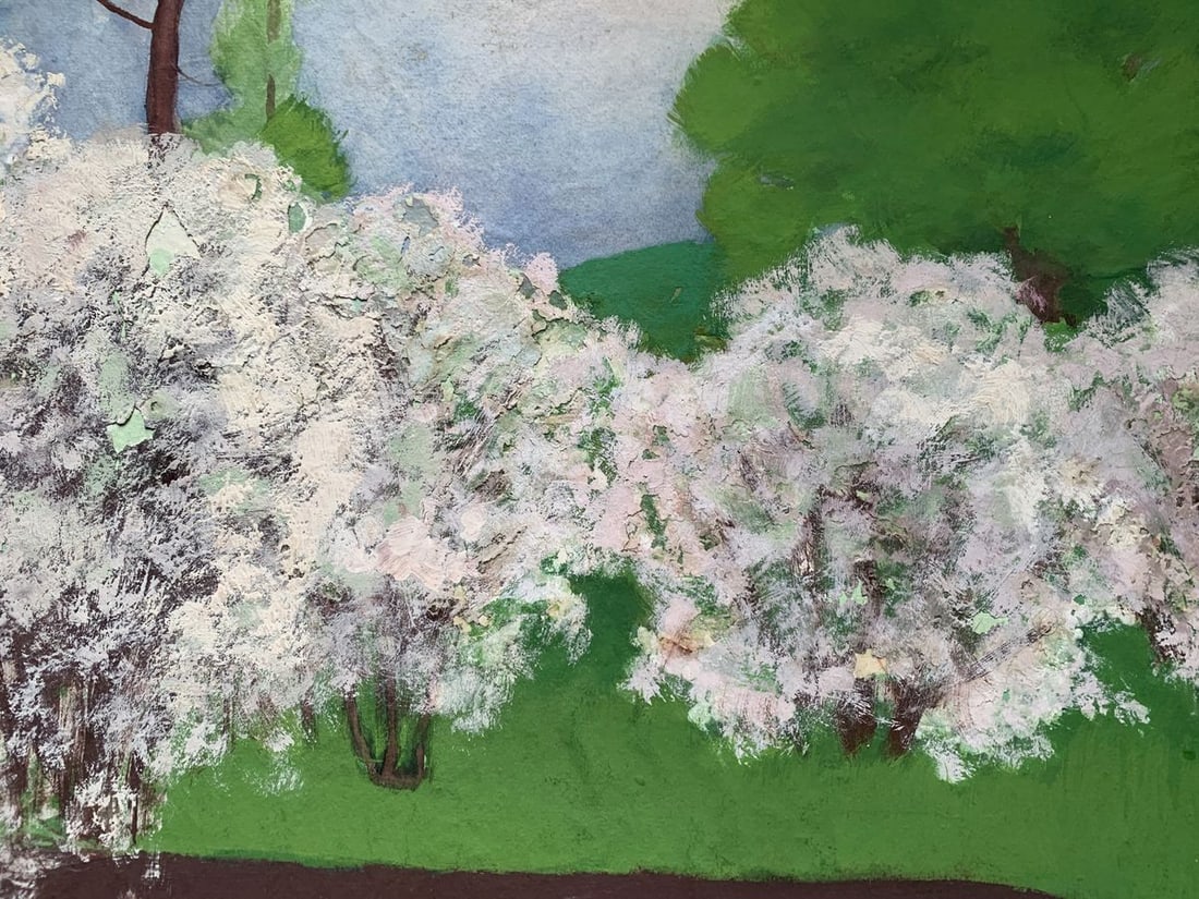 Oil painting Flowers in the thicket of the forest Ivan Tsyupka - 5