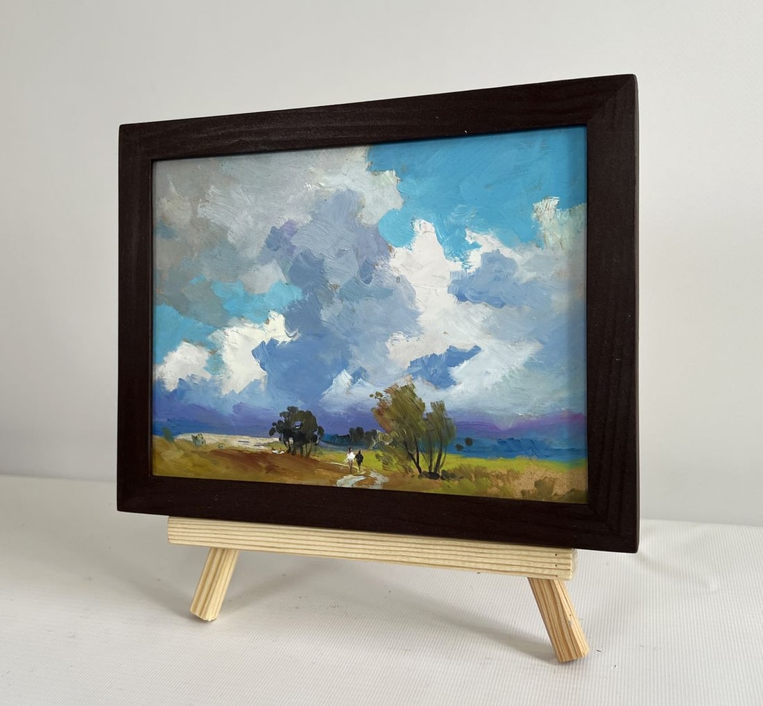 Oil painting Walking through a summer field Yuriy Suprunchuk - 2