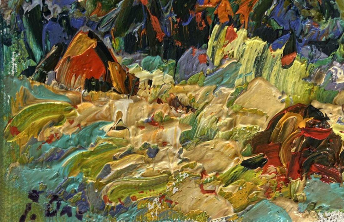 Oil painting Haystacks in the field Alex Kalenyuk - 7