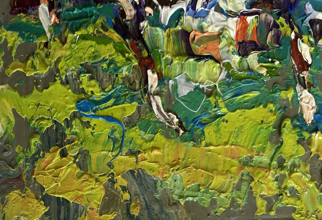 Oil painting The gardens are blooming Alex Kalenyuk - 4