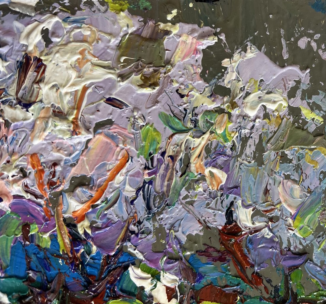 Oil painting The gardens are blooming Alex Kalenyuk - 5
