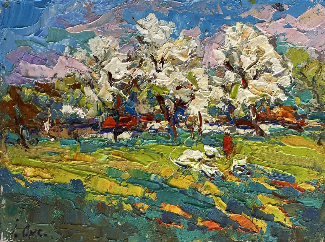 Oil painting Spring has come Oksana Kalenyuk - 3
