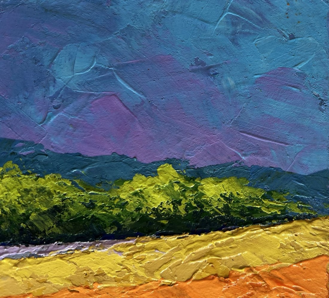 Oil painting Flower fields and forest V. Zadorozhnya - 4