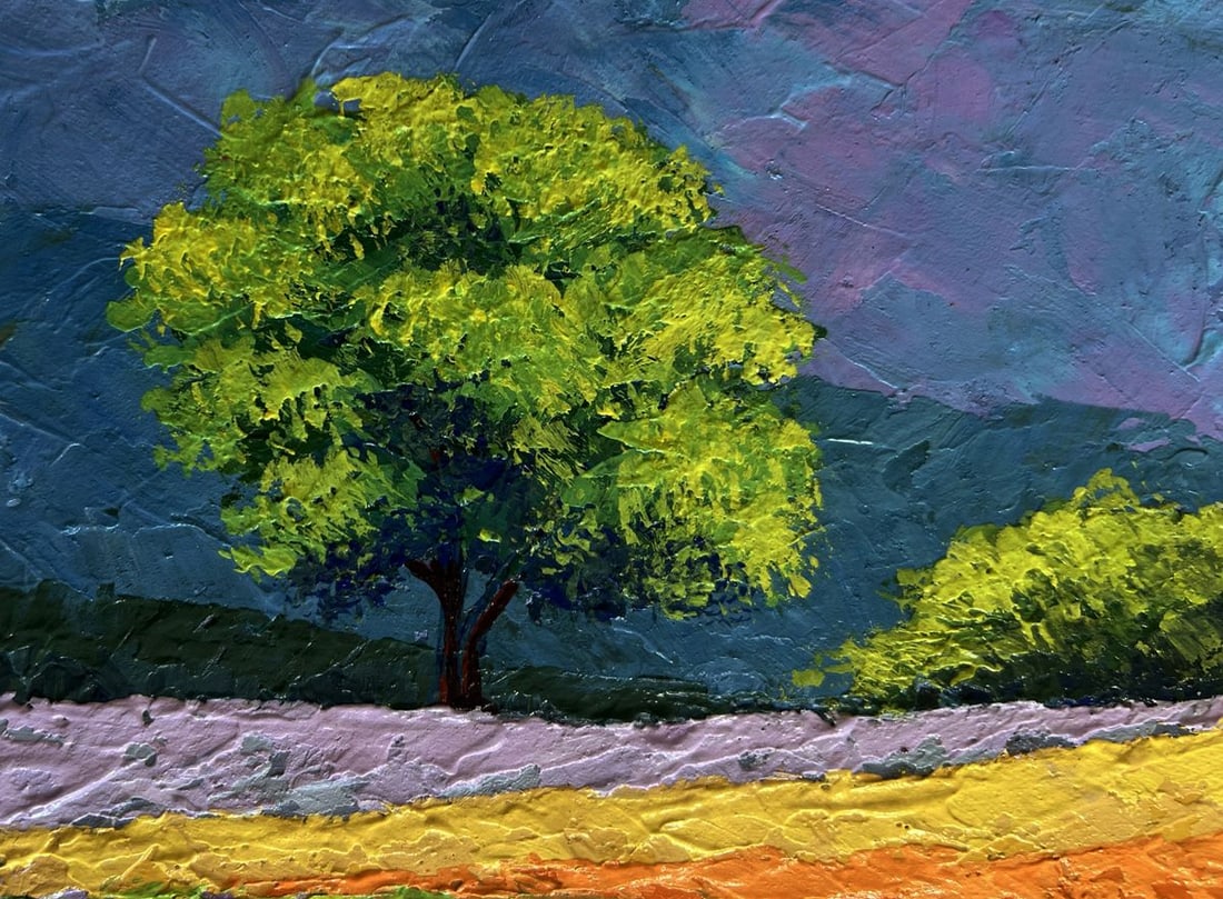 Oil painting Flower fields and forest V. Zadorozhnya - 5
