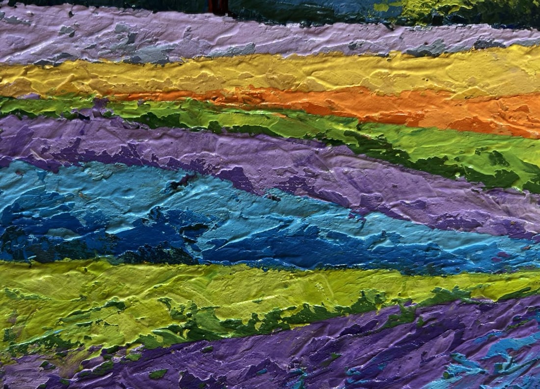 Oil painting Flower fields and forest V. Zadorozhnya - 6