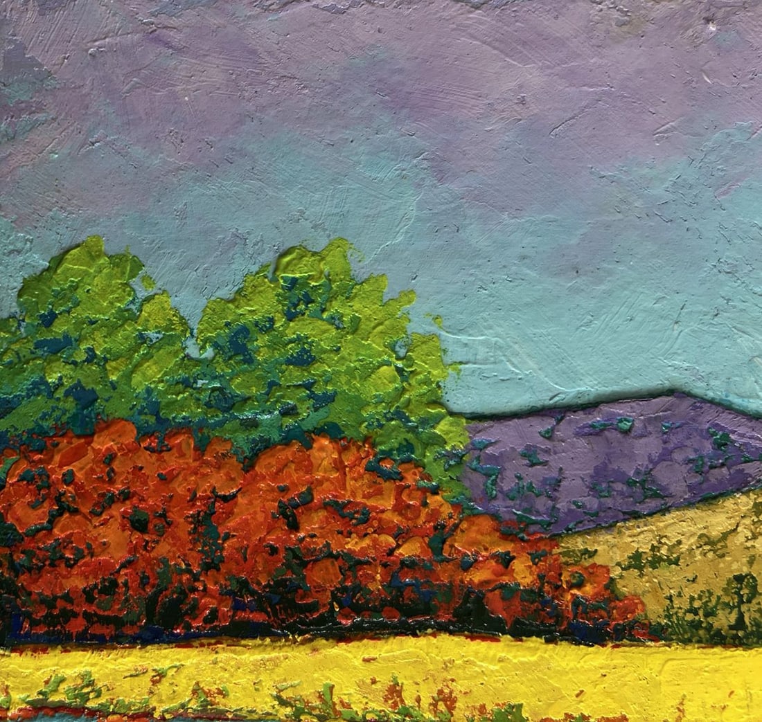 Oil painting Flower fields near the plains V. Zadorozhnya - 5