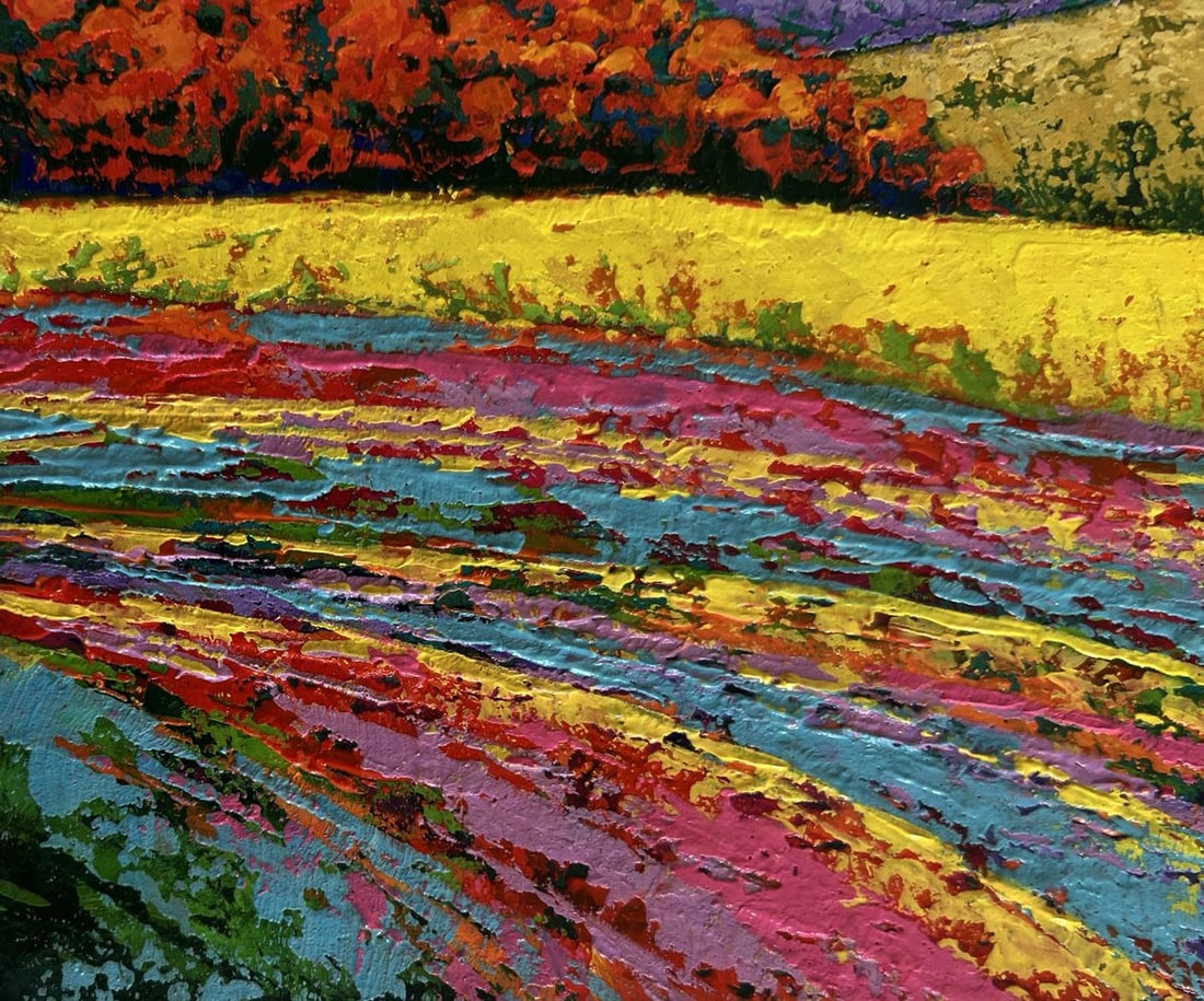 Oil painting Flower fields near the plains V. Zadorozhnya - 6