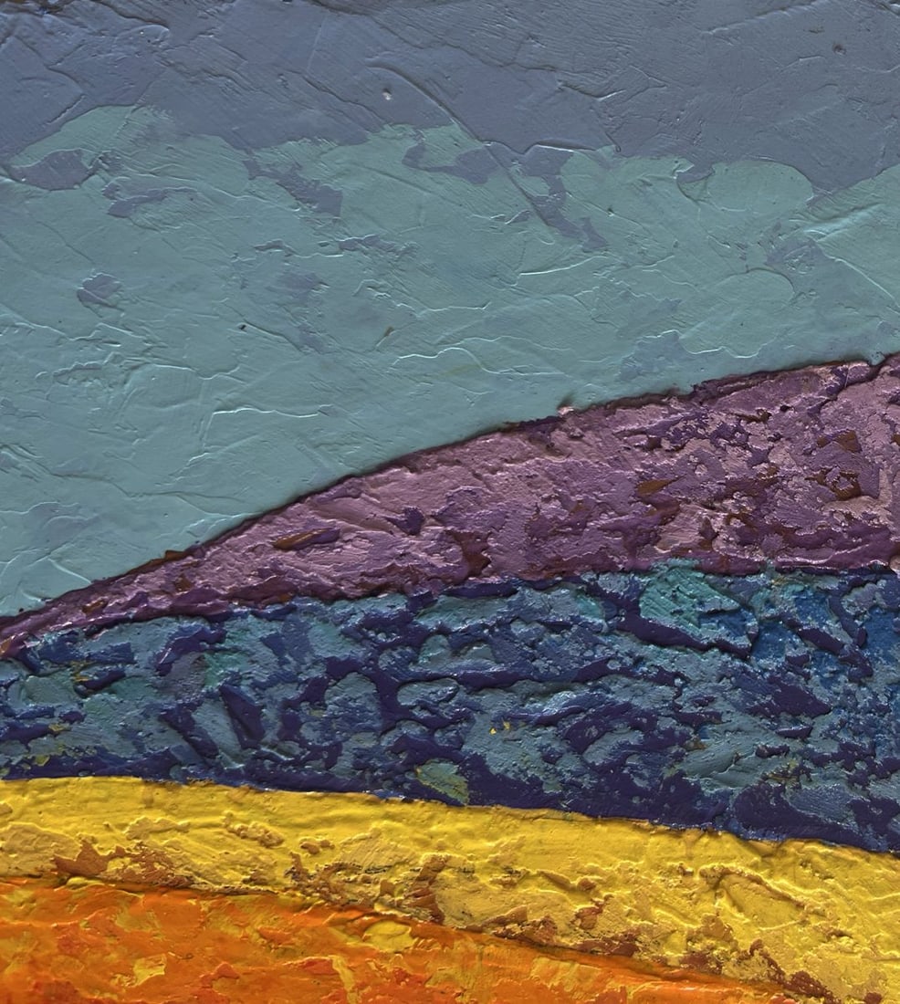 Oil painting In the field observing beauty V. Zadorozhnya - 4