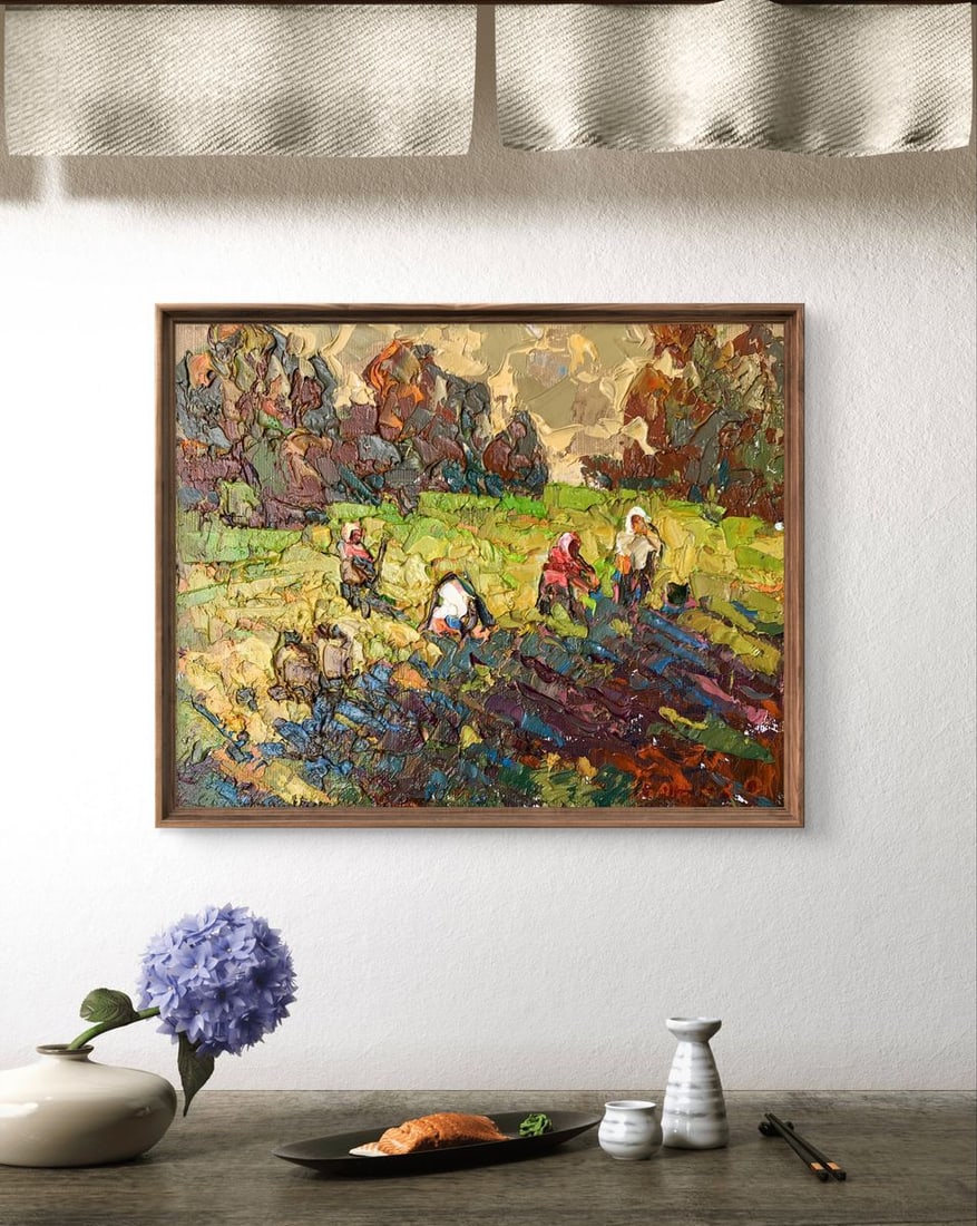 Oil painting Village days Alex Kalenyuk - 2