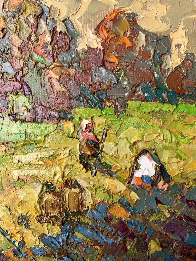 Oil painting Village days Alex Kalenyuk - 4