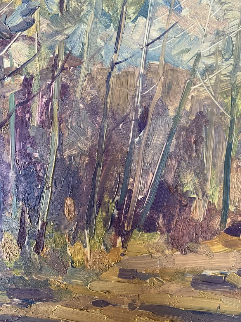 Oil painting Hot day in the forest Peter Tovpev - 10