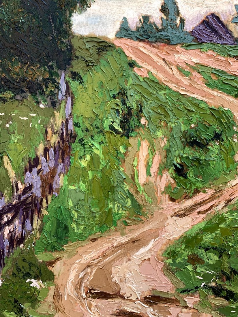 Oil painting The road to the village Oleksandr Gukalov - 10