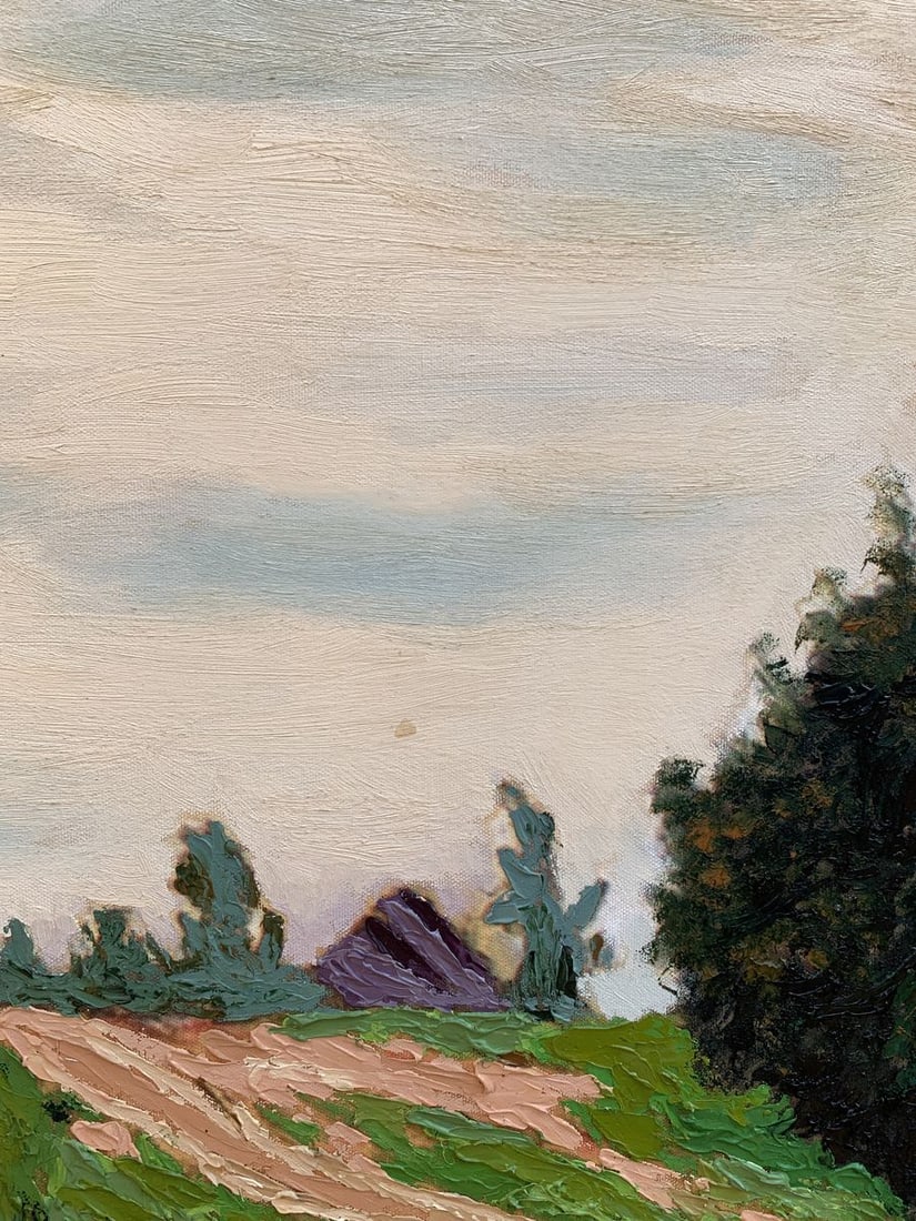 Oil painting The road to the village Oleksandr Gukalov - 8